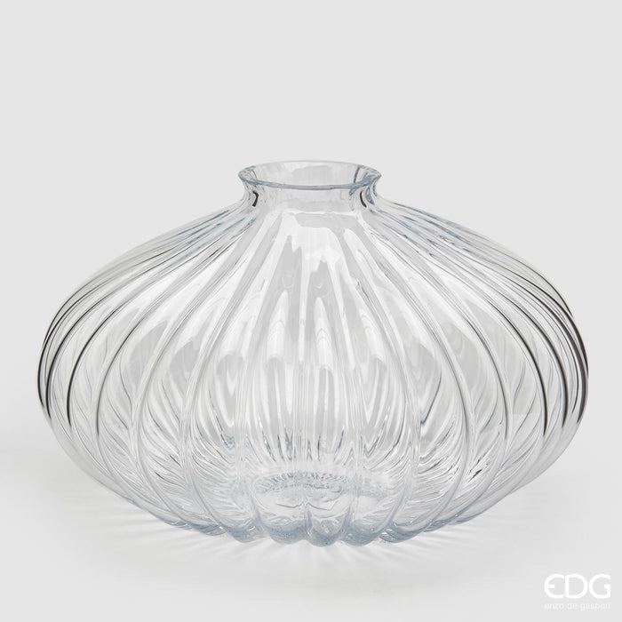 EDG Vaso in vetro con righe