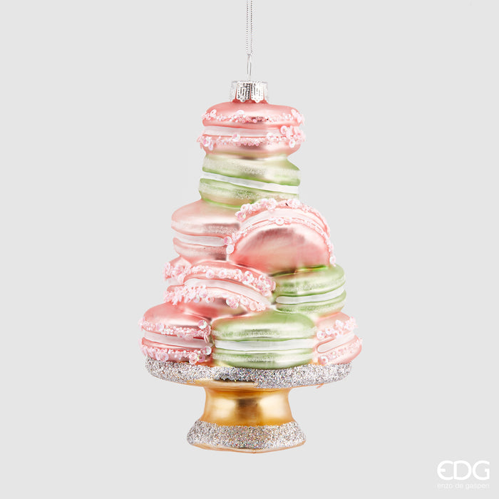 DECORAZIONE MACARON IN VETRO H14