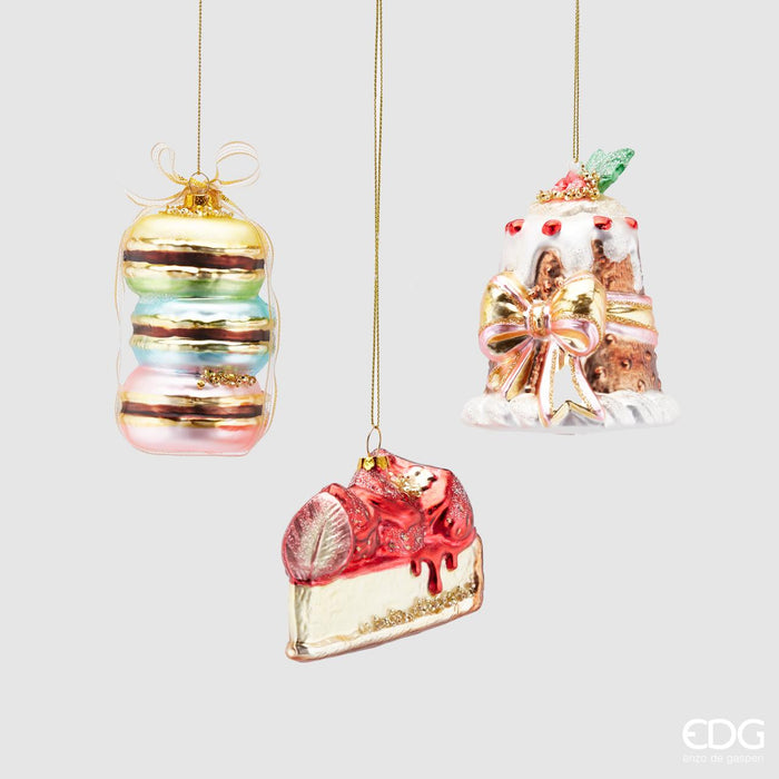 DECORAZIONI DOLCI VETRO (3ASS) H10
