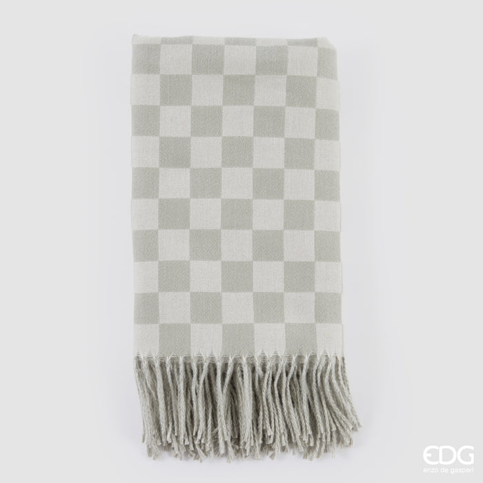 EDG Enzo De Gasperi Coperta Scacchi White Green