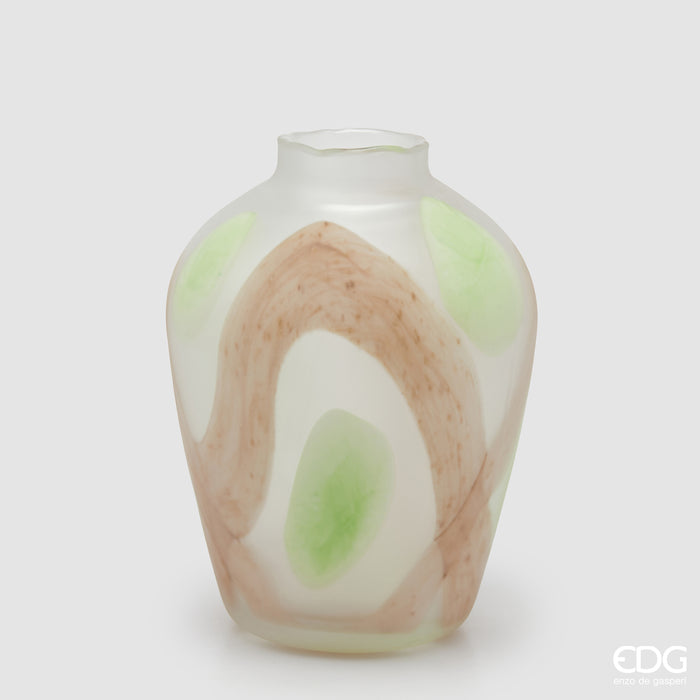 EDG Enzo De Gasperi Vaso Macula Anfora in Vetro