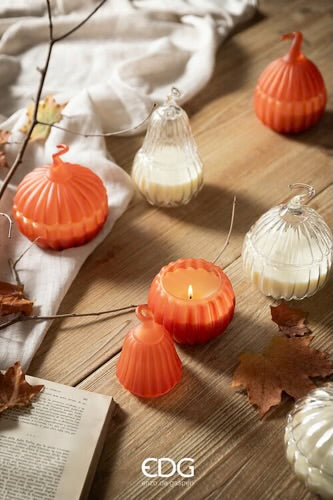 EDG Enzo De Gasperi Candela Pumpkin in vetro