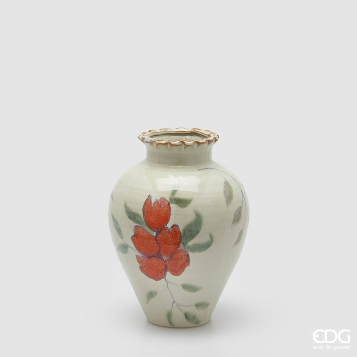 EDG Enzo De Gasperi Vaso Flower Anfora in Ceramica Waterproof