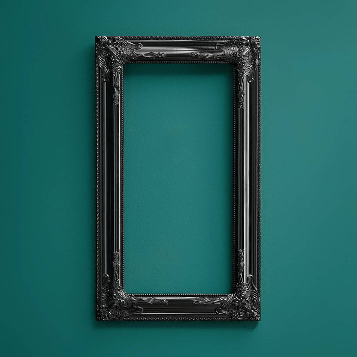 Cornice Decorativa Nera in Legno WERNS