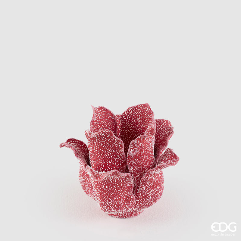 Portacandela Fiore Sugar EDG H 12 cm