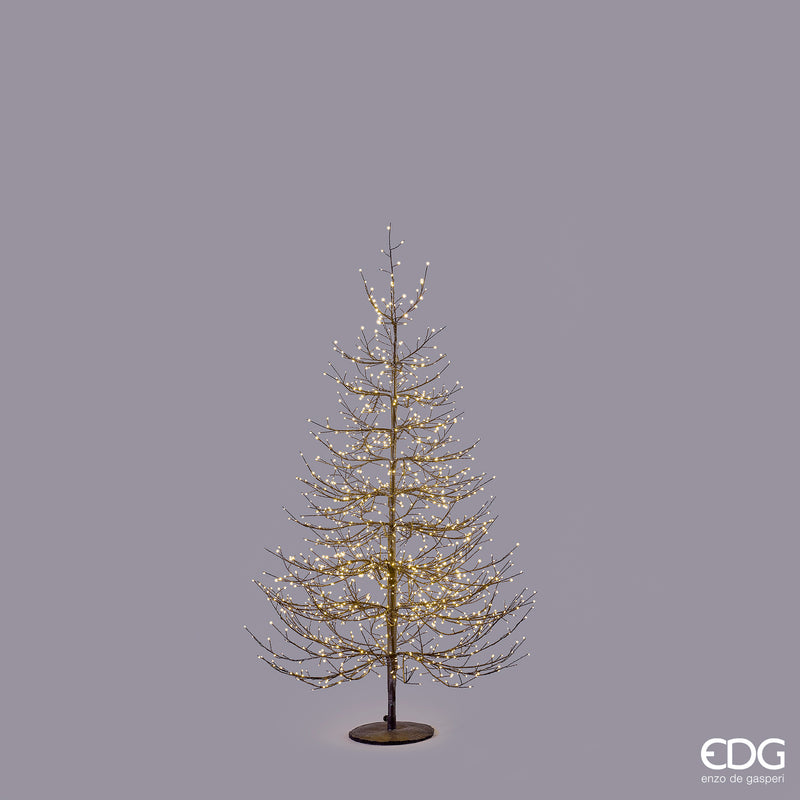 Albero luminoso Faggio Rich EDG Black – H 150 e 210 cm con microLED