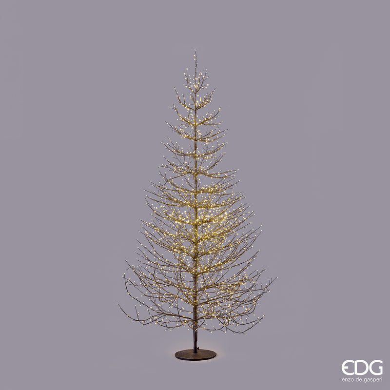 Albero luminoso Faggio Rich EDG Black – H 150 e 210 cm con microLED