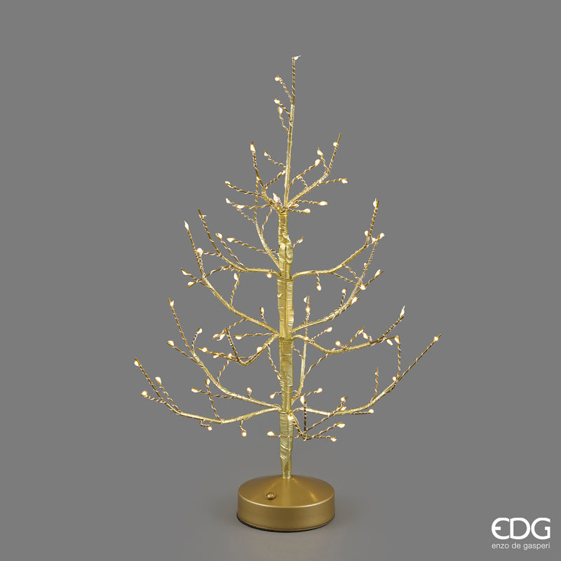 Faggio LED Slim EDG USB H 45 cm con 90 miniLED – Oro e Nero
