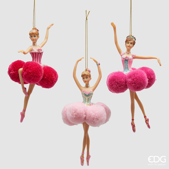 EDG Enzo De Gasperi Addobbo Ballerina Rosa – h.18 cm