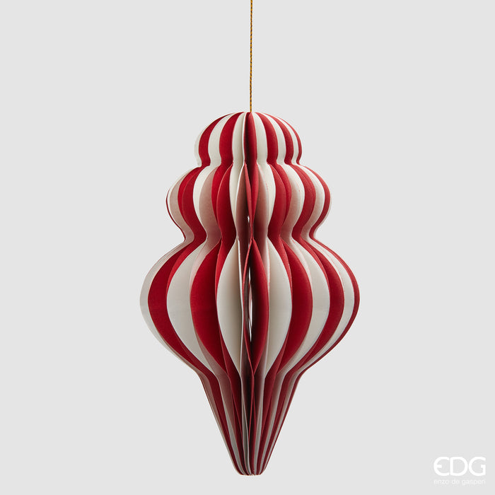 EDG Enzo De Gasperi Addobbo Fuso Origami – h.15 cm d.9 cm