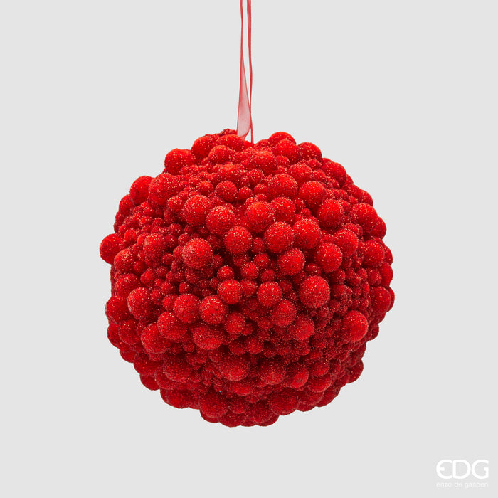 EDG Enzo De Gasperi Addobbo Palla sfere rosso