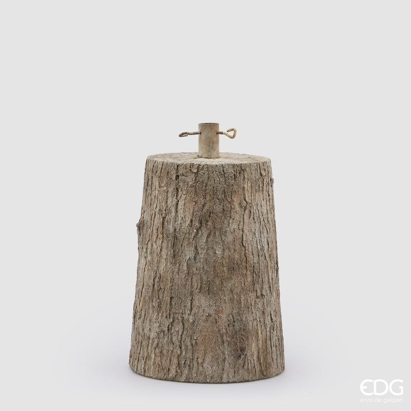 Base Tronco per Albero di Natale Effetto Legno H.43 cm EDG