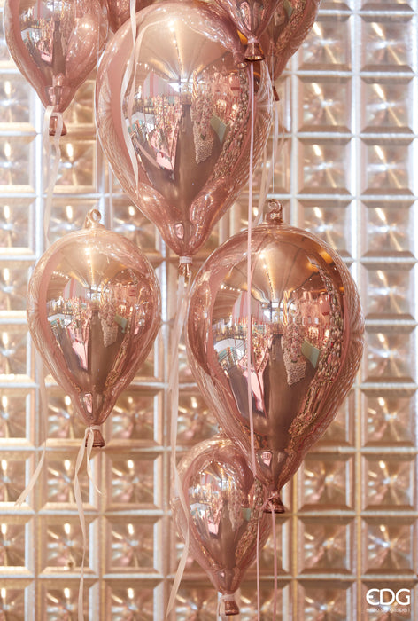 DECORAZIONE PALLONCINO VETRO (6 ASS)