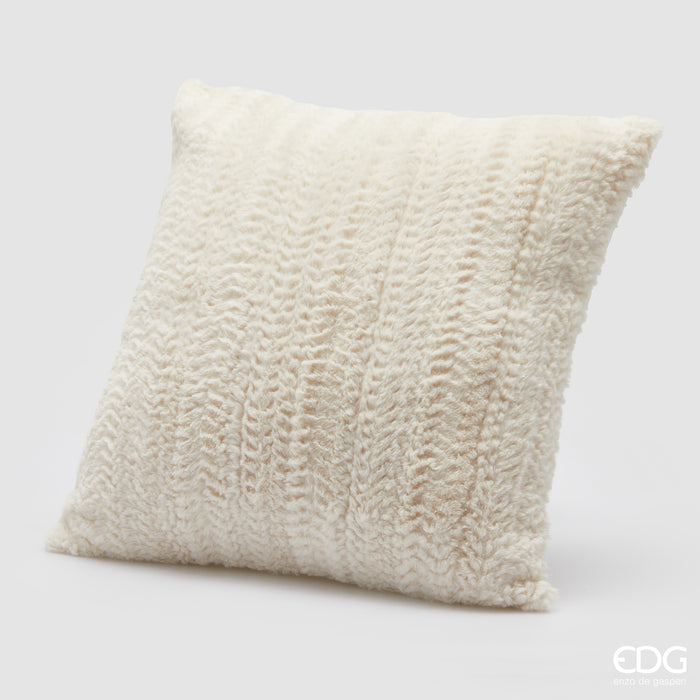 EDG Enzo De Gasperi Cuscino Furry Egg quadrato - tre fantasie