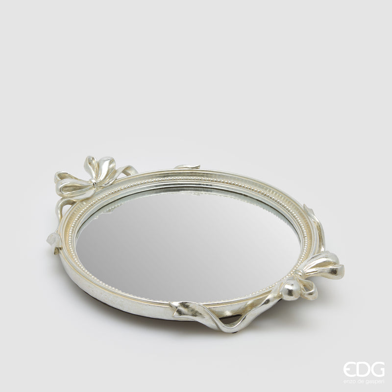 Vassoio Decorativo Fiocchi Ovale Silver  EDG