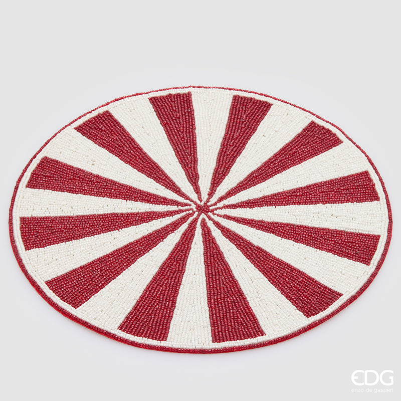 Sottopiatto Raggiera Rotondo con Perline D.36 cm EDG