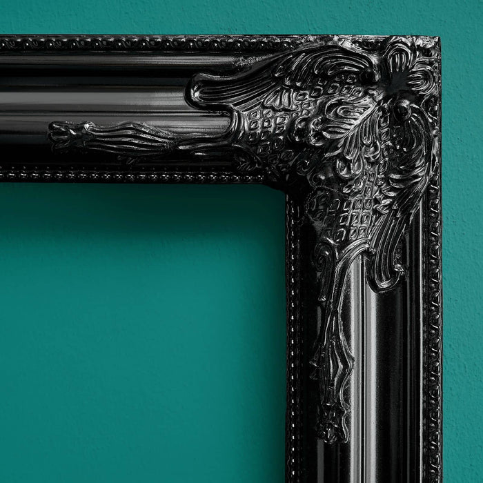 Cornice Decorativa Nera in Legno WERNS