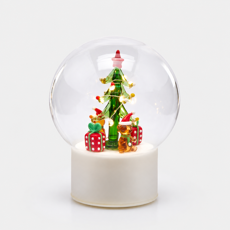 Sfera Twist EDG con LED e movimento H 18 cm – 3 varianti