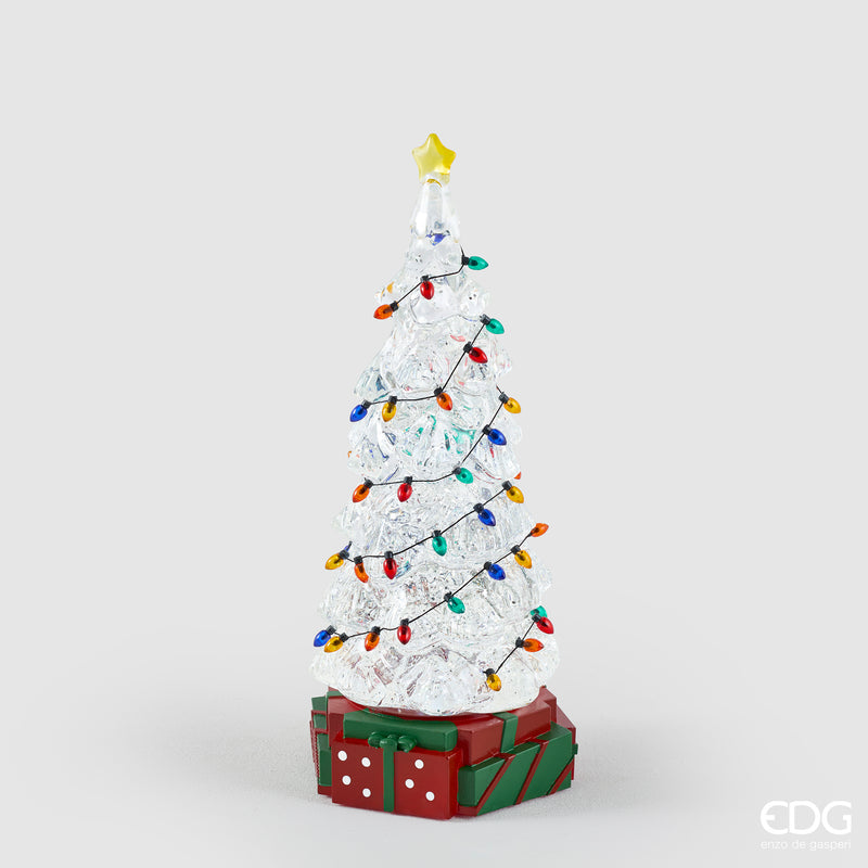Pino Decori EDG con LED H 31 cm – Natural e Green Red