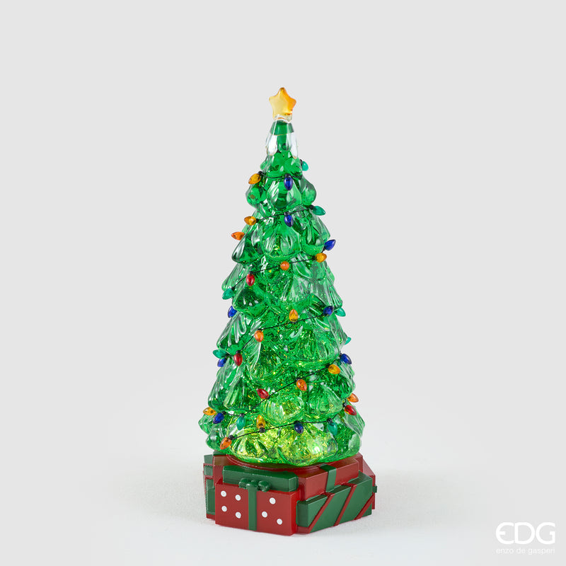 Pino Decori EDG con LED H 31 cm – Natural e Green Red