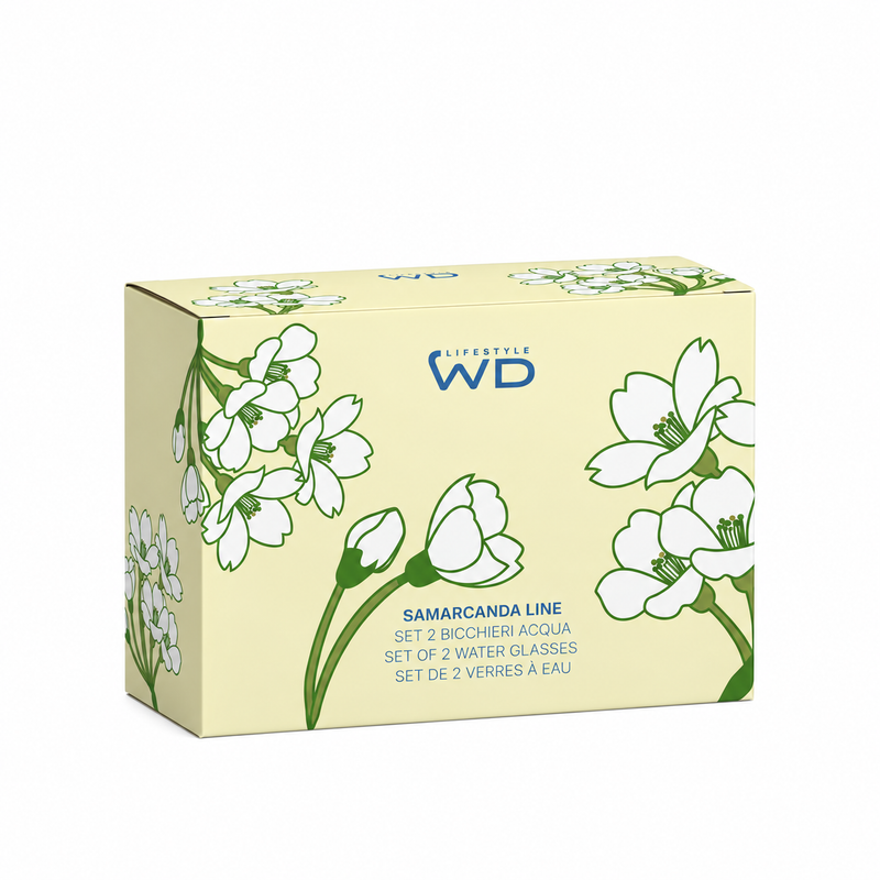 Set 2 bicchieri in vetro WD Lifestyle