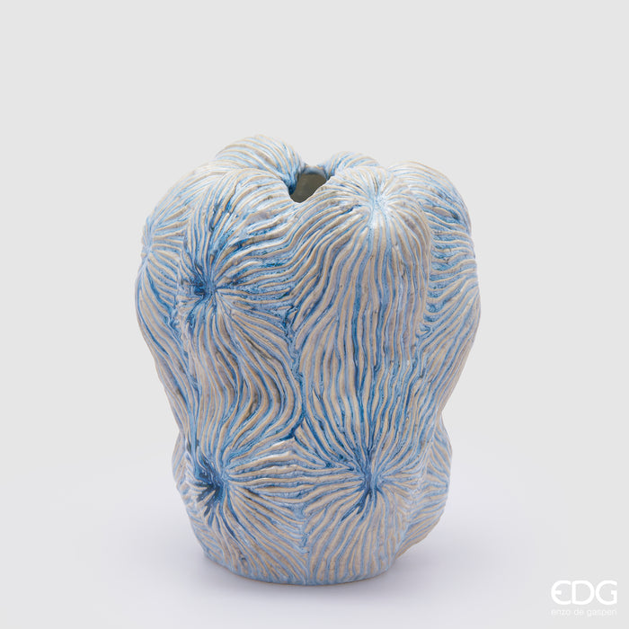 EDG Enzo De Gasperi Vaso Chakra Marino in Ceramica