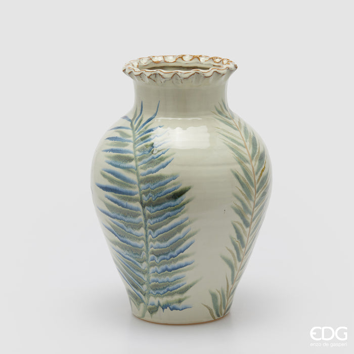 EDG Enzo De Gasperi Vaso Palma Anfora in Ceramica Waterproof