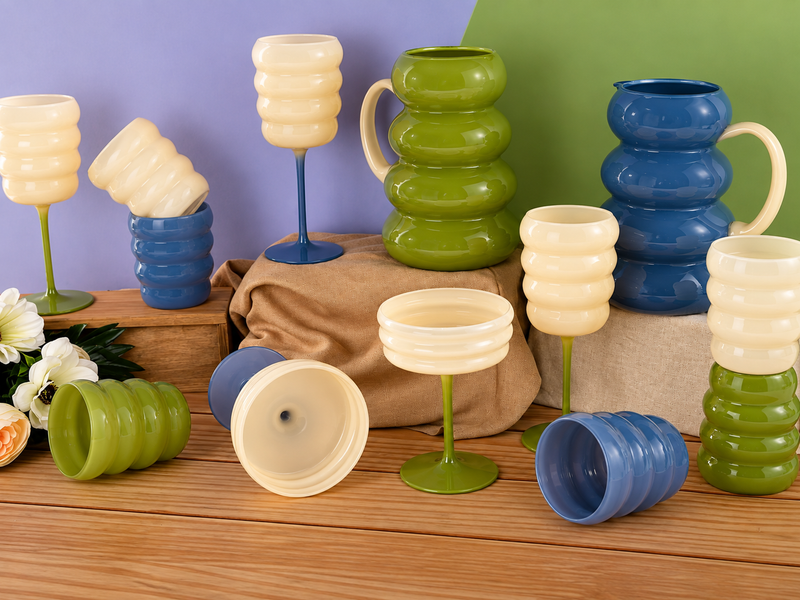Set 2 bicchieri in vetro WD Lifestyle