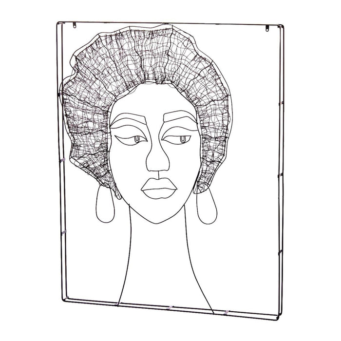 QUADRO TESTA METAL 100X80