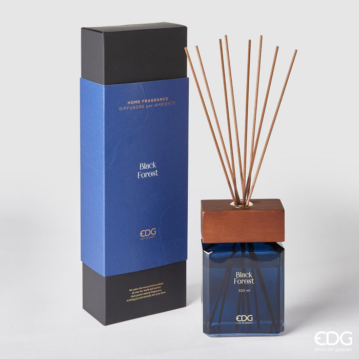 PROFUMATORE BOTTIGLIA TAPPO LEGNO 300ML+BAST.
